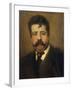 Portrait of Ruggero Leoncavallo-null-Framed Giclee Print