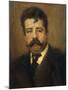 Portrait of Ruggero Leoncavallo-null-Mounted Giclee Print