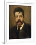 Portrait of Ruggero Leoncavallo-null-Framed Giclee Print