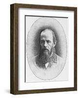 Portrait of Russian Author Feodor M. Dostoyevsky, 1821-1881-null-Framed Photographic Print