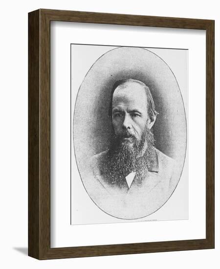 Portrait of Russian Author Feodor M. Dostoyevsky, 1821-1881-null-Framed Photographic Print