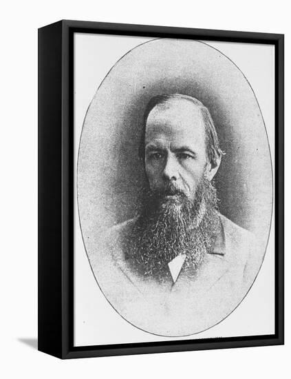 Portrait of Russian Author Feodor M. Dostoyevsky, 1821-1881-null-Framed Stretched Canvas
