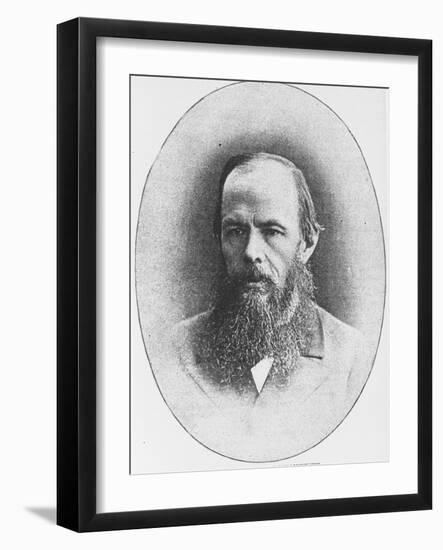 Portrait of Russian Author Feodor M. Dostoyevsky, 1821-1881-null-Framed Photographic Print