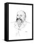 Portrait of Russian Composer Mily Balakirev, 1907-Leon Bakst-Framed Stretched Canvas