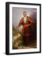 Portrait of Sa-Go-Ye-Wat-Hg or Red Jacket, C.1828-Robert Walter Weir-Framed Giclee Print