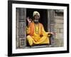 Portrait of Sadhu, Pashupatinath Temple, Kathmandu, Nepal, Asia-Jochen Schlenker-Framed Photographic Print