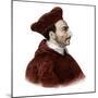 Portrait of Saint Charles Borromee (1538-1584) cardinal archbishop-French School-Mounted Giclee Print