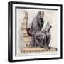 Portrait of Saint Gregory of Tours (538-594), French historian and Bishop of Tours-French School-Framed Giclee Print