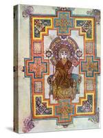 Portrait of Saint John from the Book of Kells, C800-null-Stretched Canvas