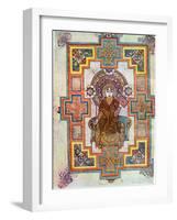 Portrait of Saint John from the Book of Kells, C800-null-Framed Giclee Print