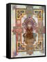 Portrait of Saint John from the Book of Kells, C800-null-Framed Stretched Canvas