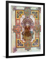 Portrait of Saint John from the Book of Kells, C800-null-Framed Giclee Print