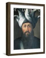 Portrait of Saladin, Salah Al-Din Yusuf-null-Framed Giclee Print