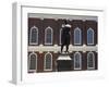 Portrait of Samuel Adams, Faneuil Hall, Boston, Massachusetts, USA-Amanda Hall-Framed Photographic Print