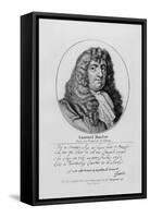 Portrait of Samuel Butler (1612-80) with an Sample of His Handwriting-Gerard Soest-Framed Stretched Canvas