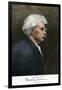 Portrait of Samuel Clemens, with His Mark Twain Autograph-null-Framed Giclee Print