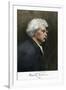 Portrait of Samuel Clemens, with His Mark Twain Autograph-null-Framed Giclee Print