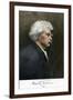 Portrait of Samuel Clemens, with His Mark Twain Autograph-null-Framed Giclee Print