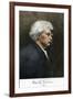 Portrait of Samuel Clemens, with His Mark Twain Autograph-null-Framed Giclee Print