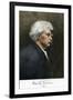 Portrait of Samuel Clemens, with His Mark Twain Autograph-null-Framed Giclee Print