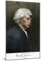 Portrait of Samuel Clemens, with His Mark Twain Autograph-null-Mounted Premium Giclee Print