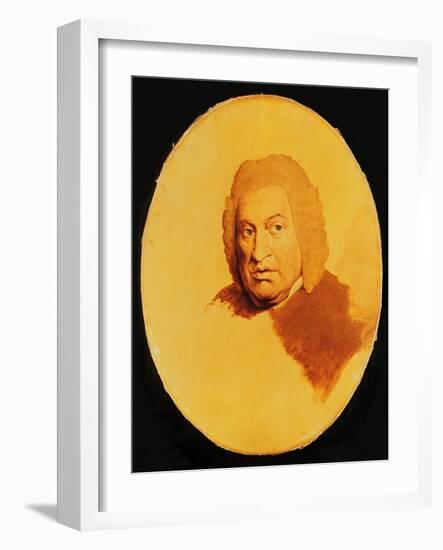 Portrait of Samuel Johnson (1709-84) c.1778-80-James Barry-Framed Giclee Print