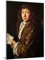 Portrait of Samuel Pepys-John Hayls-Mounted Giclee Print