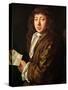 Portrait of Samuel Pepys-John Hayls-Stretched Canvas
