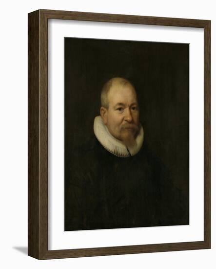 Portrait of Samuel Van Lansbergen, Remonstrant Minister in Rotterdam-Bartholomeus Van Der Helst-Framed Art Print