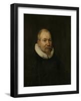 Portrait of Samuel Van Lansbergen, Remonstrant Minister in Rotterdam-Bartholomeus Van Der Helst-Framed Art Print