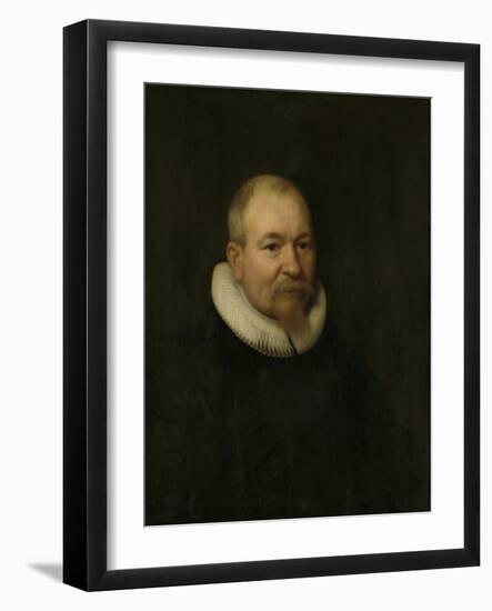 Portrait of Samuel Van Lansbergen, Remonstrant Minister in Rotterdam-Bartholomeus Van Der Helst-Framed Art Print