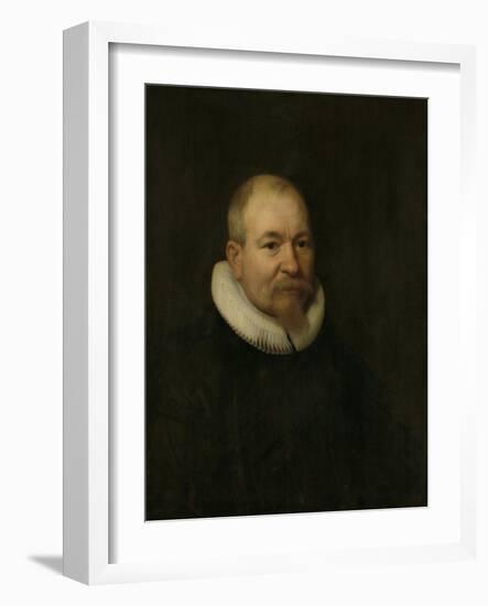 Portrait of Samuel Van Lansbergen, Remonstrant Minister in Rotterdam-Bartholomeus Van Der Helst-Framed Art Print