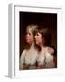 Portrait of Sarah and Ann Haden (Oil on Canvas)-Joseph Wright of Derby-Framed Giclee Print