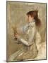 Portrait of Sarah Bernhardt, 1879 (Oil on Canvas)-Jules Bastien-Lepage-Mounted Giclee Print