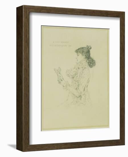 Portrait of Sarah Bernhardt, 1879-Jules Bastien-Lepage-Framed Giclee Print