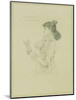 Portrait of Sarah Bernhardt, 1879-Jules Bastien-Lepage-Mounted Giclee Print