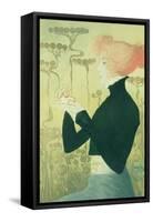 Portrait of Sarah Bernhardt-Manuel Orazi-Framed Stretched Canvas