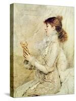 Portrait of Sarah Bernhardt-Jules Bastien-Lepage-Stretched Canvas