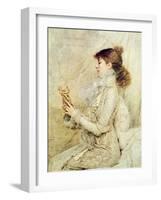 Portrait of Sarah Bernhardt-Jules Bastien-Lepage-Framed Giclee Print