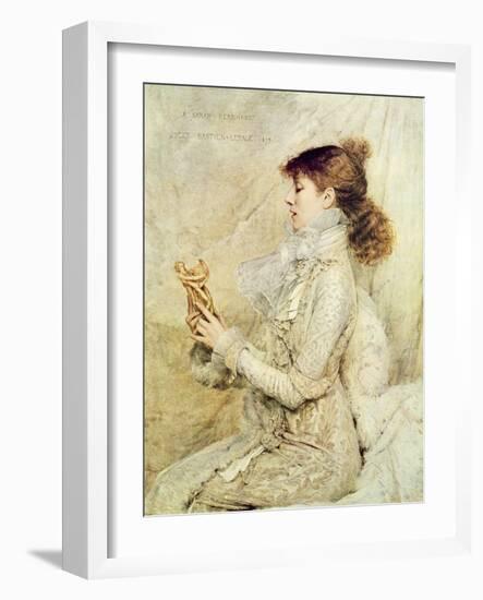 Portrait of Sarah Bernhardt-Jules Bastien-Lepage-Framed Giclee Print