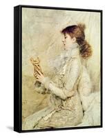 Portrait of Sarah Bernhardt-Jules Bastien-Lepage-Framed Stretched Canvas