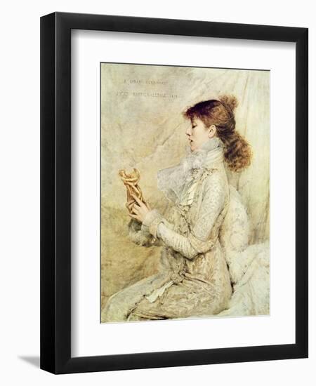 Portrait of Sarah Bernhardt-Jules Bastien-Lepage-Framed Giclee Print