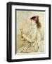 Portrait of Sarah Bernhardt-Jules Bastien-Lepage-Framed Giclee Print