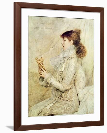 Portrait of Sarah Bernhardt-Jules Bastien-Lepage-Framed Giclee Print