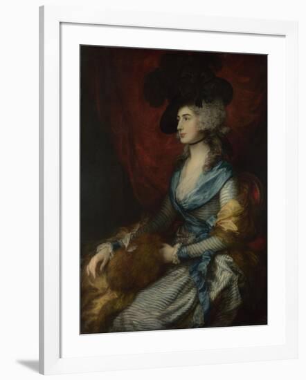 Portrait of Sarah Siddons, 1785-Thomas Gainsborough-Framed Giclee Print