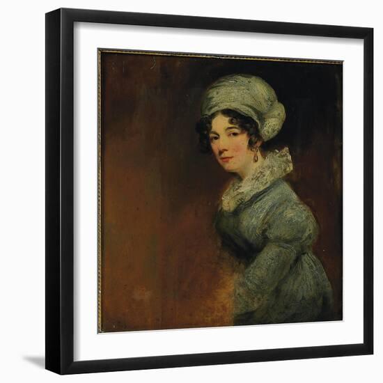 Portrait of Sarah Spencer, Wife of William, 3rd Baron Lyttelton-John Jackson-Framed Giclee Print