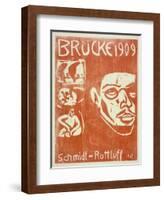 Portrait of Schmidt-Rottluff, 1909-Ernst Ludwig Kirchner-Framed Giclee Print