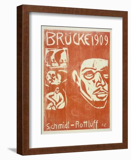 Portrait of Schmidt-Rottluff, 1909-Ernst Ludwig Kirchner-Framed Giclee Print