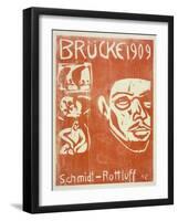 Portrait of Schmidt-Rottluff, 1909-Ernst Ludwig Kirchner-Framed Giclee Print