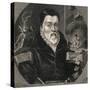 Portrait of Scholar William Tyndale-null-Stretched Canvas